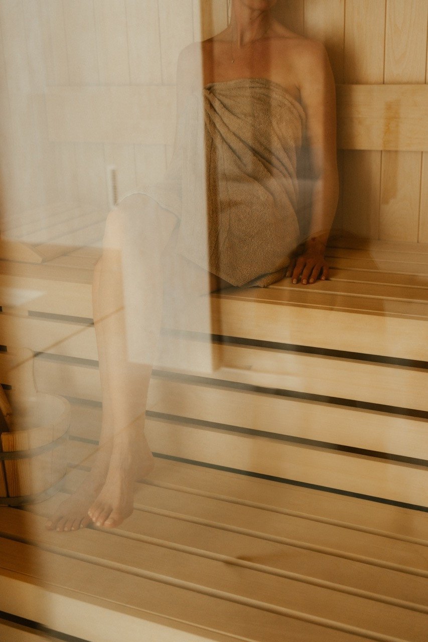 Genieten in de Finse Sauna bij Elements Terschelling.